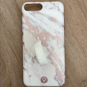 Rose Marble Metallic Loopy Case iPhone 6/7/8 Plus